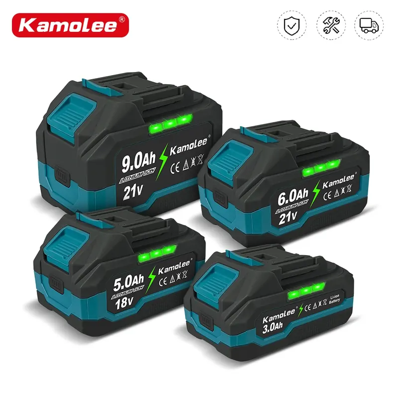 Kamolee 18V 6000mAh Akumulator litowo-jonowy BL1860 Akumulator do wiertarki ręcznej Elektronarzędzia Obsługa narzędzi Kamolee