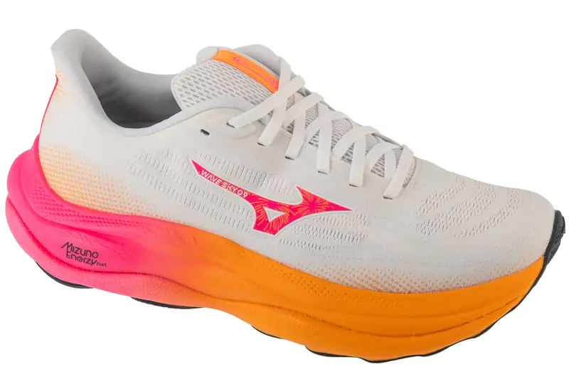 Mizuno Wave Sky 9 J1GD255401, Unisex, Białe, buty do biegania, tkanina, rozmiar: 43