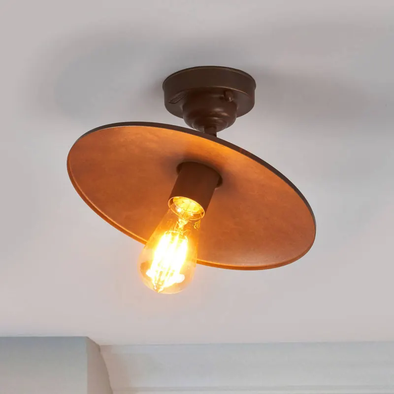 Lampa sufitowa Alice w kolorze antycznego mosiądzu