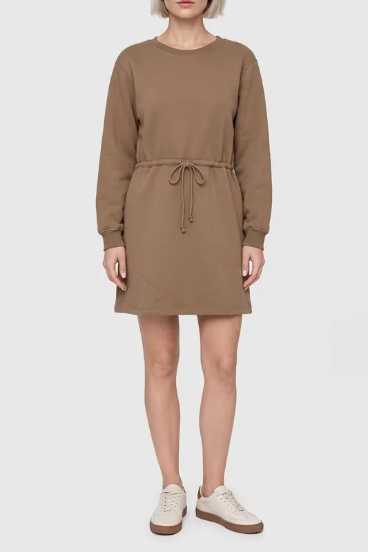 American Vintage Ikatown Dress Herisson Maat: XS/S | Mini Jurken Outlet | Dames | Bruin