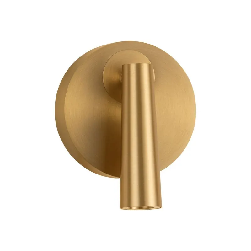 Aluminiowa lampa punktowa LED z elastyczną konstrukcją w kolorze matowego złota 7x10 cm Tico – Nova Luce