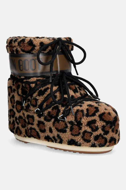Moon Boot MB ICON LOW FLEECE LEOPARD śniegowce damskie