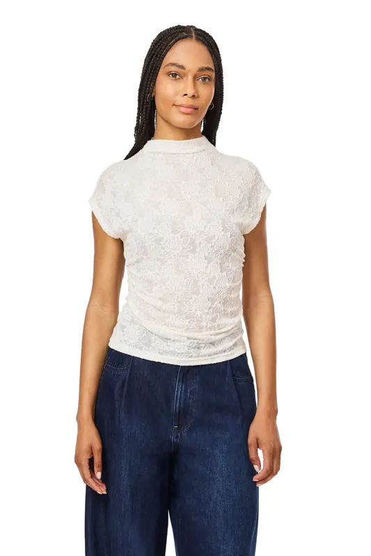 Scotch & Soda Dolman Sleeve Top Antique White Maat: L | Blouses Outlet | Dames | Wit