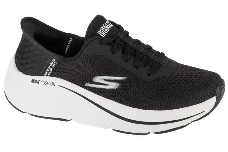 Skechers Slip-Ins: Max Cushioning Elite 2.0 - Vanish 129606-BKW, Damskie, Czarne, buty sportowe, tkanina, rozmiar: 36