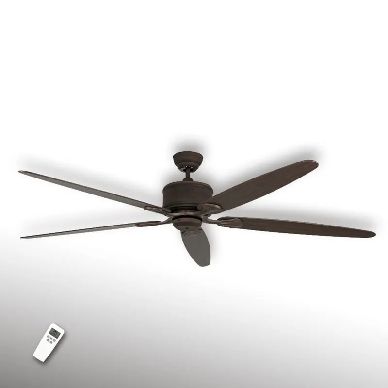 Wentylator sufitowy ECO ELEMENTS, orzech/brąz, Ø 180 cm, cichy