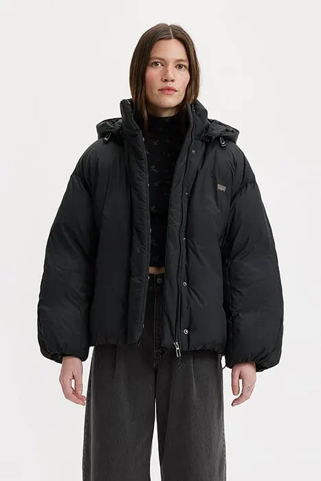 Levi's Pillow Puffer Jacket In Black Maat: XXL | Winterjassen Outlet | Dames | Zwart