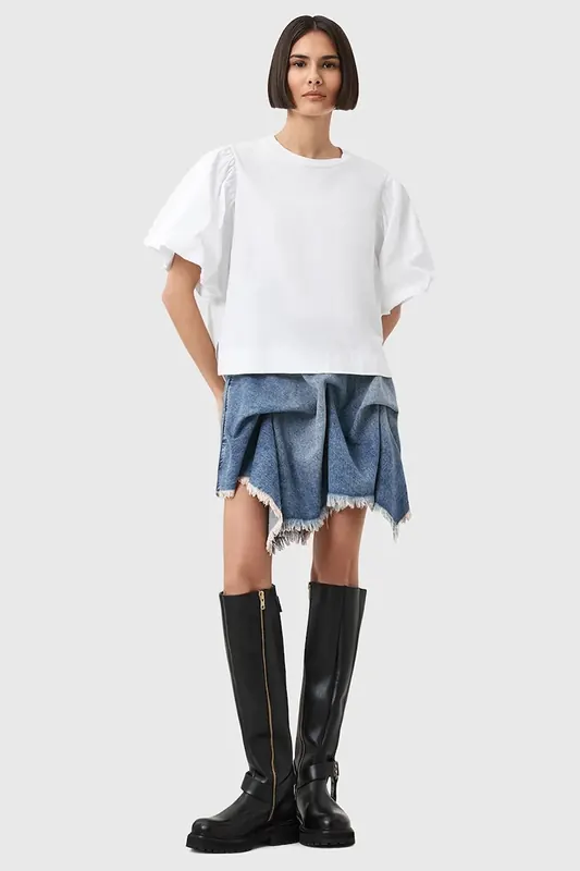 AllSaints spódnica jeansowa CRISSY
