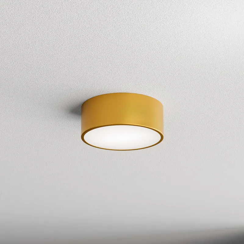 Lampa sufitowa Cleo, Ø 20 cm, IP20, kolor złoty, metal, E27