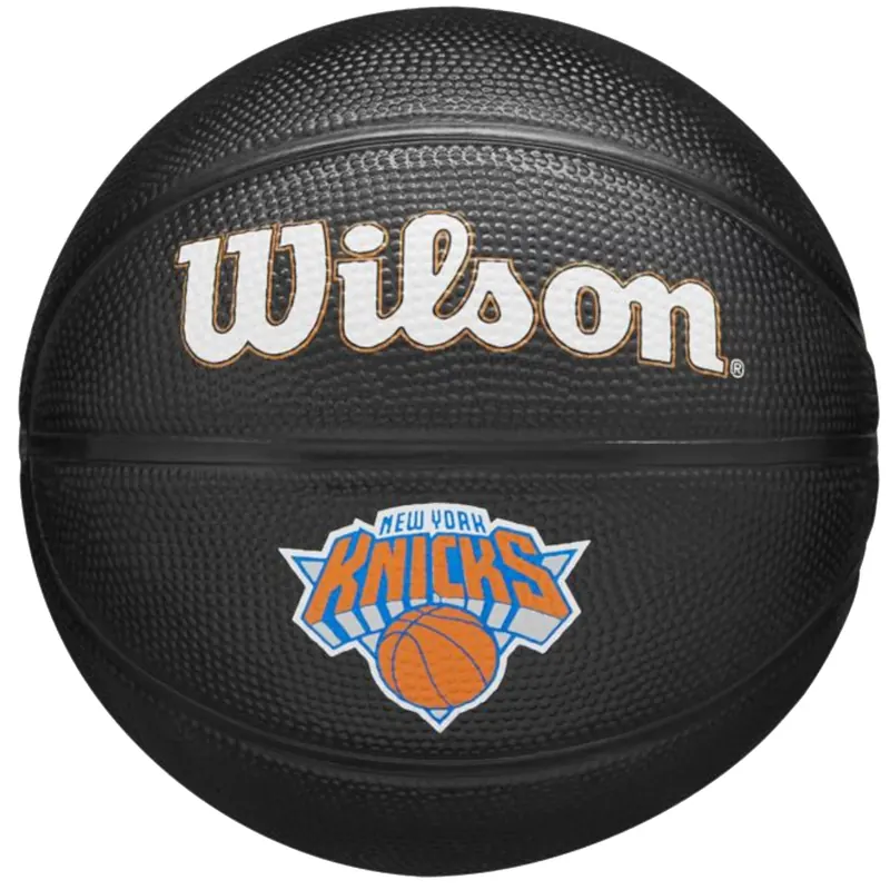 Wilson Team Tribute New York Knicks Mini Ball WZ4017610XB, Unisex, Czarne, piłki do koszykówki, Guma, rozmiar: 3
