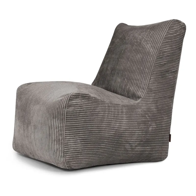 Ciemnoszary sztruksowy worek do siedzenia Seat Lounge – SLOWDOWN