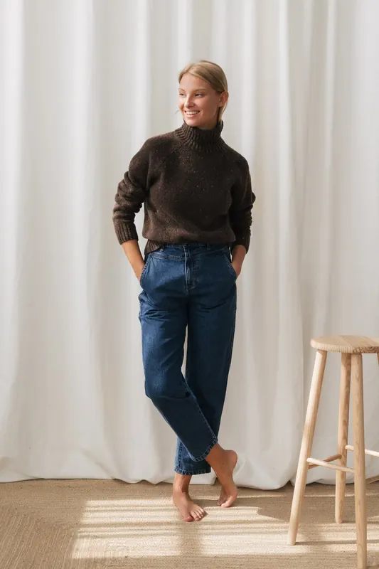 TWOTHIRDS Ballyhalbert Knit Brown Maat: M | Sweaters Outlet | Dames | Bruin