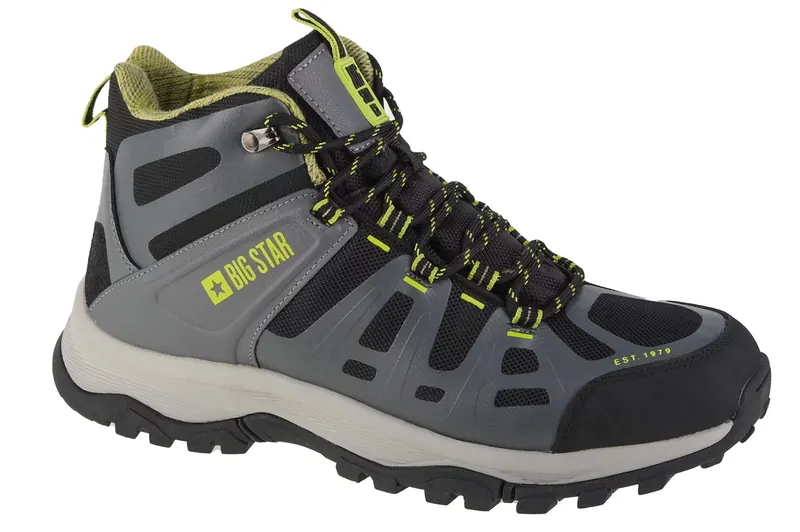 Big Star Trekking Shoes KK174098, Męskie, Szare, buty trekkingowe, tkanina, rozmiar: 44