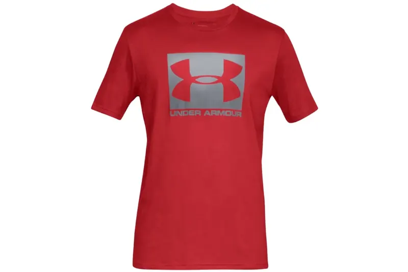 Under Armour Boxed Sportstyle SS Tee 1329581-600, Męskie, Czerwone, t-shirty, bawełna, rozmiar: M