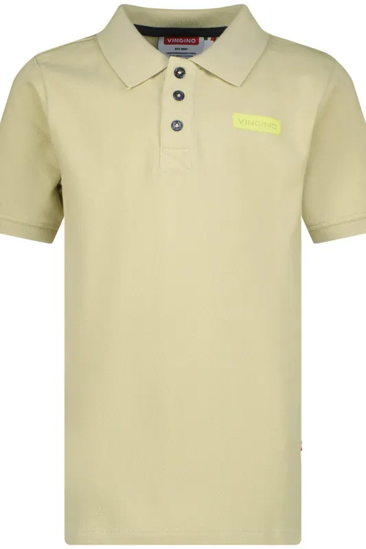 Vingino Basic-polo Keswick Green Maat: 2 | Overhemden Outlet | kids | Beige
