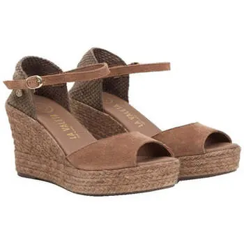 La Valeta Espadrilles Charlene Peep Toe Taupe