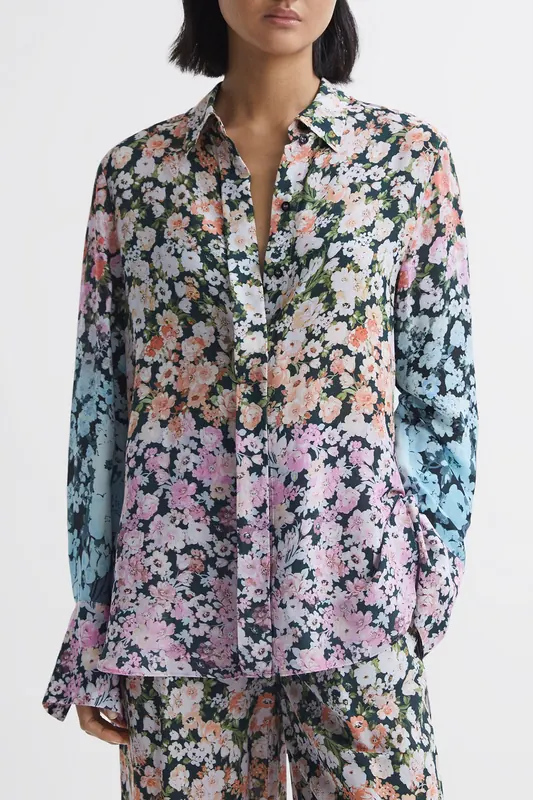 Reiss Serena Printed Floral Blouse Maat: 4 | Blouses Outlet | Dames