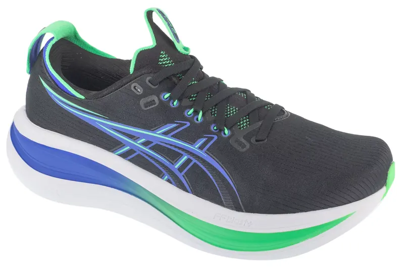 ASICS Gel-Nimbus 28 1011C127-003, Męskie, Czarne, buty do biegania, tkanina, rozmiar: 45