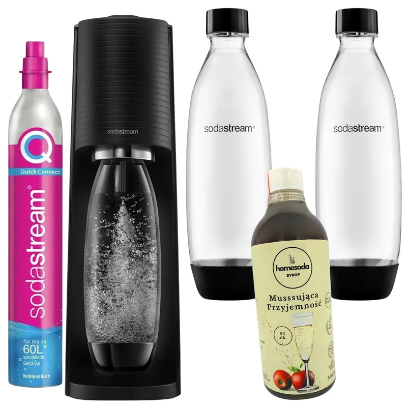 SodaStream Terra Výrobník sódy 2 fľaše, sirup zo šumivého vína