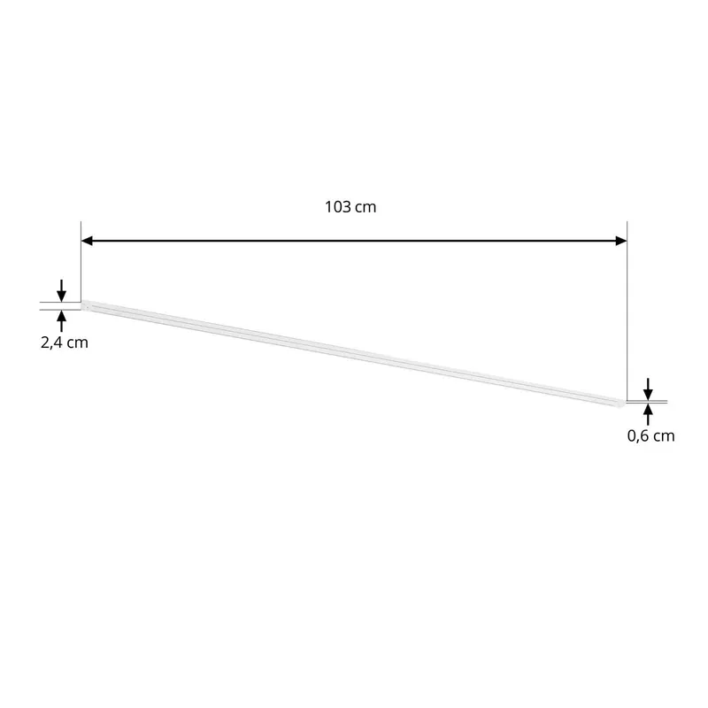 Szyna prądowa Lindby Lumaro, biała, aluminium, długość 103 cm