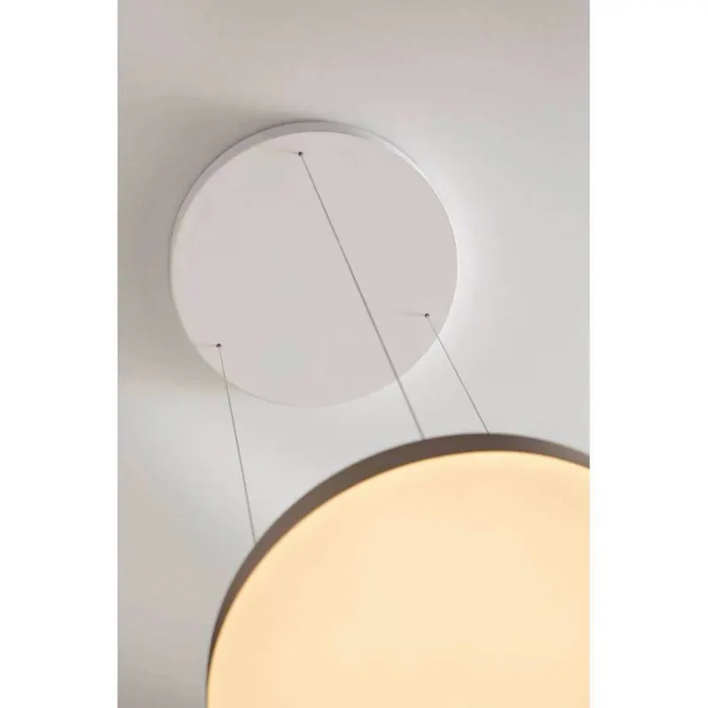 LOOM DESIGN lampa wisząca LED Avela, szara, aluminium, Ø 36 cm