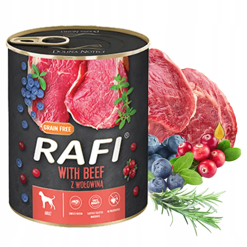 Rafi karma dla psa Wołowina 800g