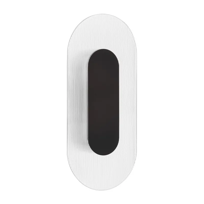 Metalowy kinkiet LED w kolorze matowej czerni Vetrio – Nova Luce