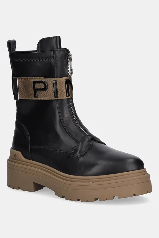 Pinko botki skórzane Mia 13