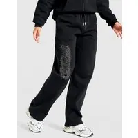 Hoodrich Spodnie Wide Leg Jogger Scatter Crystal