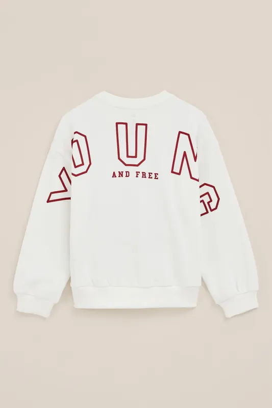 We Fashion Sweater White Maat: 134/140 | Truien Outlet | Unisex | Wit
