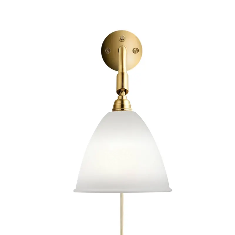 Kinkiet Gubi Bestlite BL7, porcelana/mosiądz, 16 cm, E14