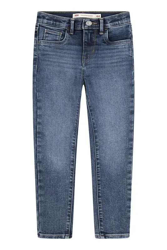 Levi's Girls 710 Super Skinny Lapis Callop Maat: 8Y | Spijkerbroeken Outlet | kids | Blauw