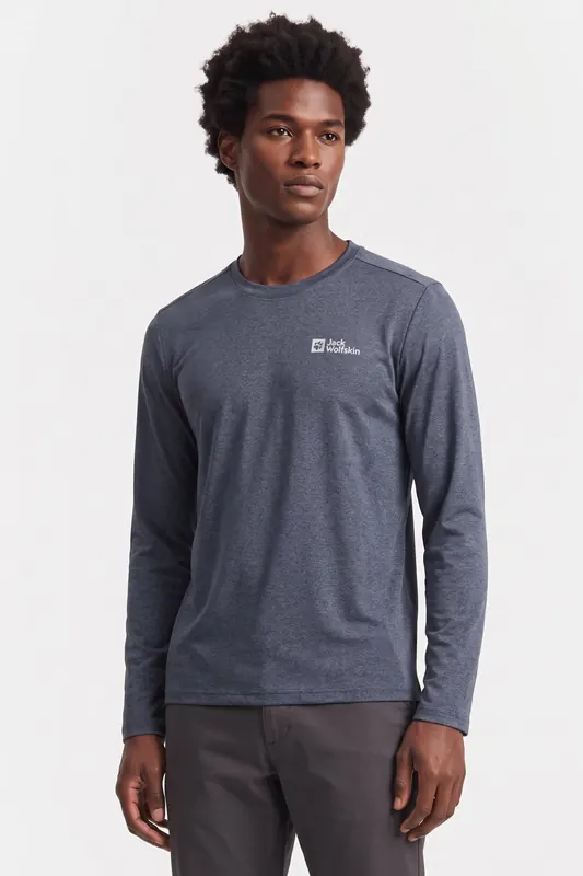 Jack Wolfskin Sky Thermal Long Sleeve Midnight Sky Maat: XXL | Basic T-Shirts Outlet | Heren | Blauw
