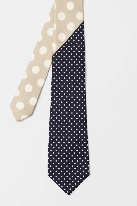 Paul Smith Tie Polka Blue Maat: 8 | Stropdassen Outlet | Heren | Beige