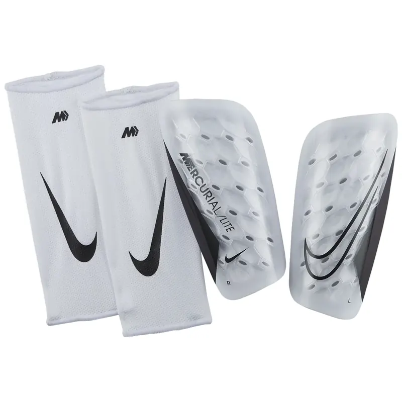 Nike Mercurial Lite Guards DN3611-100, Unisex, Białe, ochraniacze, K-resin, rozmiar: M