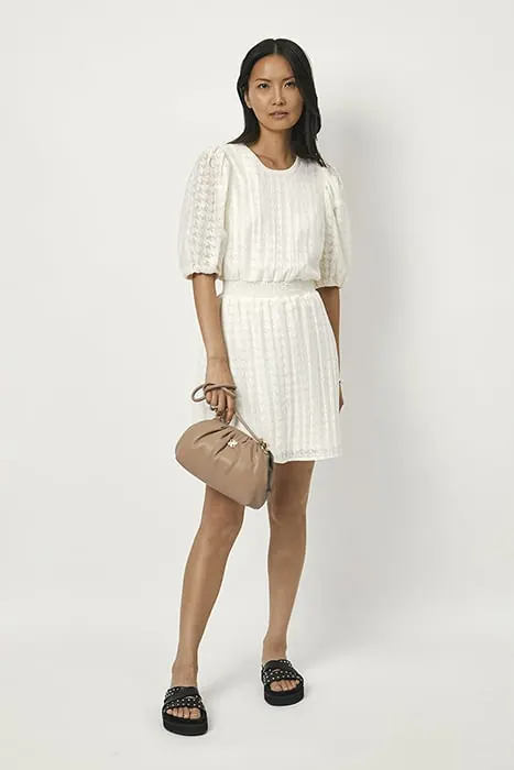 Dante6 Daffodil Back Detail Dress Butter Cream Maat: 42 | Mini Jurken Outlet | Dames | Wit