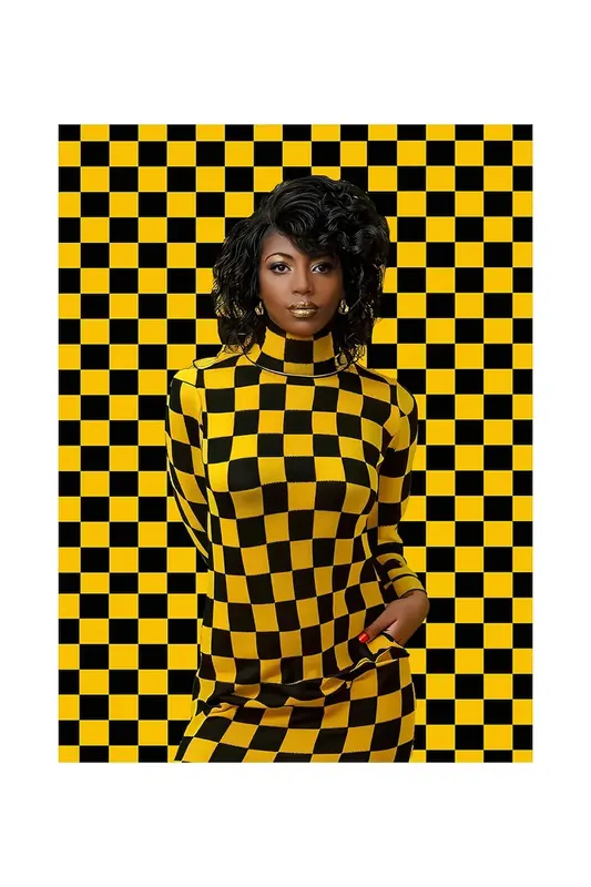 HARTMAN grafika na szkle akrylowym a.i art Black Magic Woman 06 46x61 cm
