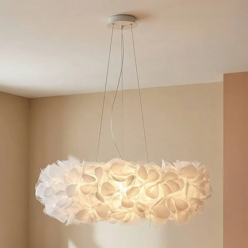 Slamp Żyrandol Clizia Mama Non Mama, Ø78cm, biały/przezroczysty