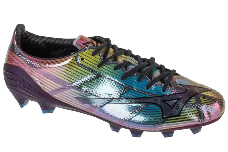 Mizuno Alpha II Japan FG P1GA256001, Męskie, Wielokolorowe, buty piłkarskie - korki, skóra syntetyczna, rozmiar: 42
