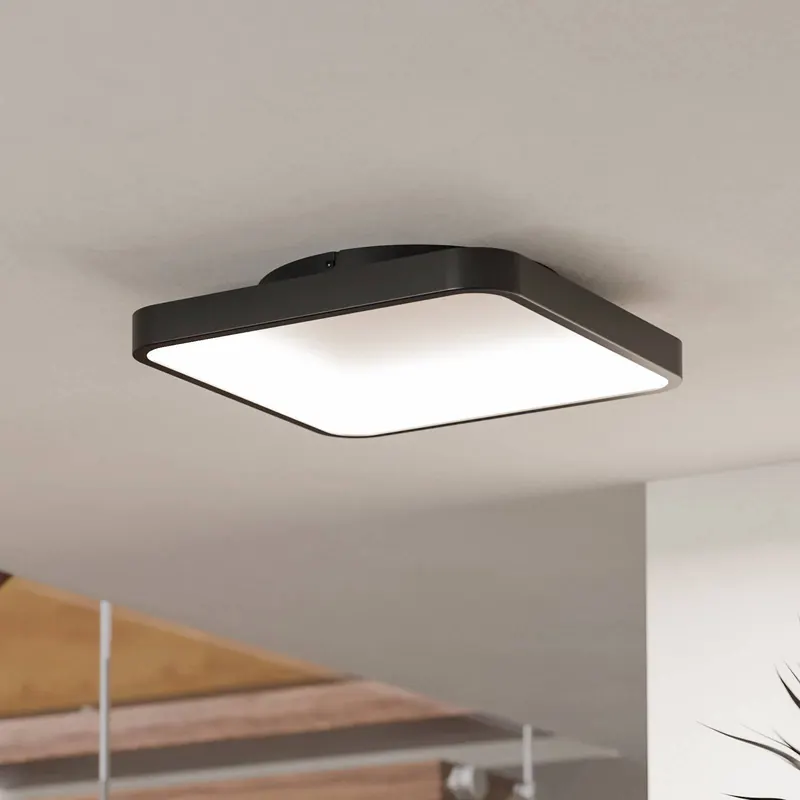 EGLO connect Smart lampa sufitowa LED Loretello-Z, kątowa, czarna
