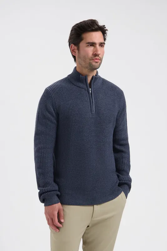 Dstrezzed Ds_skipper Ribknit Dk. Navy Dk. Navy Maat: S | Coltruien Outlet | Heren | Blauw