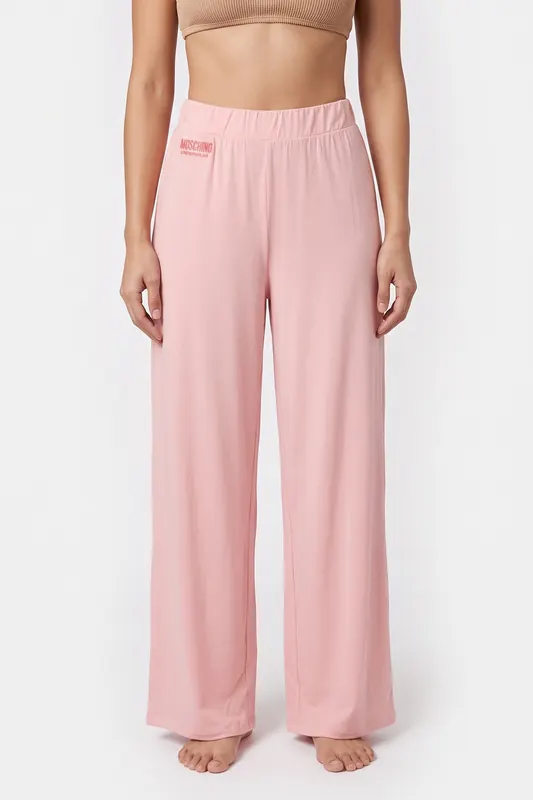 Moschino Home Pants Pink Maat: S | Wijde Broeken Outlet | Dames | Roze