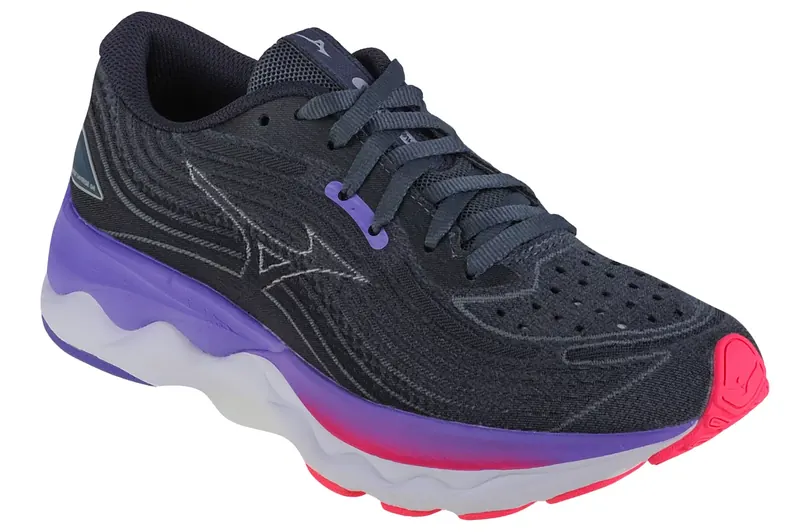 Mizuno Wave Skyrise 4 J1GD230971, Damskie, Szare, buty do biegania, tkanina, rozmiar: 38,5