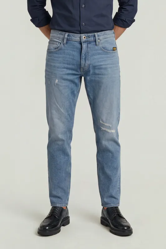G-Star Mosa Straight Light/pastel Blue Maat: W30L34 | Straight Jeans Outlet | Heren | Blauw