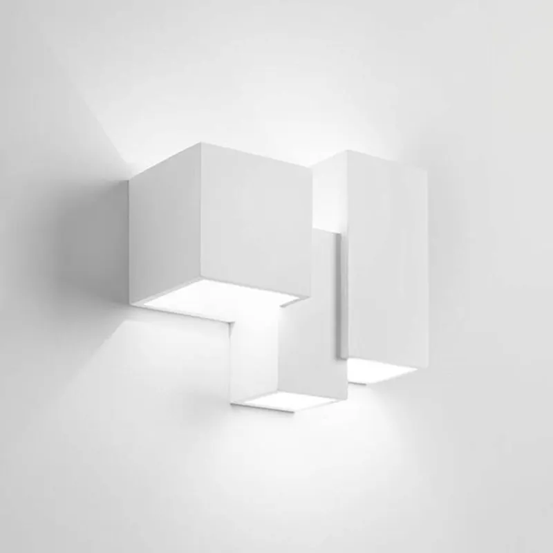 Lampa ścienna Heraea z gipsu 3-punktowa