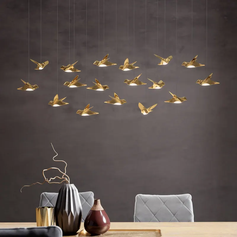 EGLO Stars of Light żyrandol LED Paratebueno mosiądz 17-fl
