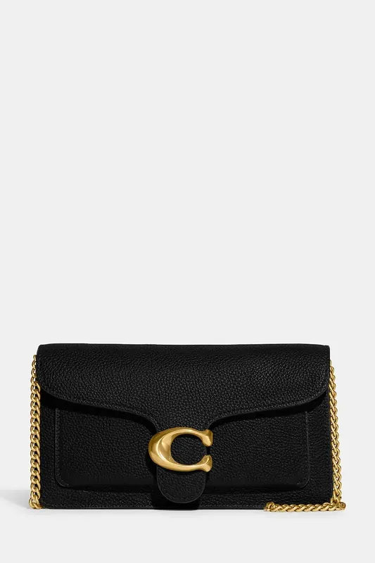 Coach torebka skórzana Tabby Chain Clutch