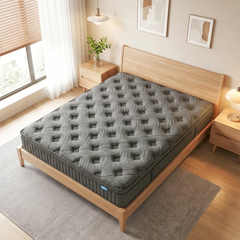 Materac sprężynowy SKSBTF 7-zonowy 90/140/160x200cm, materac z pianki zimnej, wysokość 25 cm, twardość H3, wzmocnienie krawędzi, oddychalność.