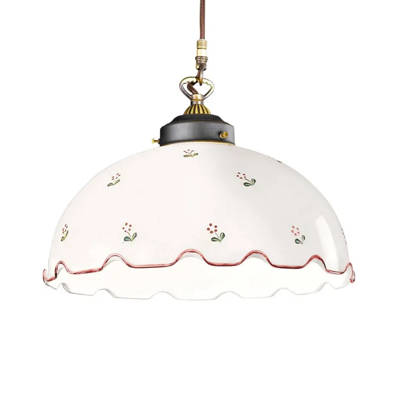 Lampa wisząca Nonna Streublume Ø30cm 1-pkt różowa