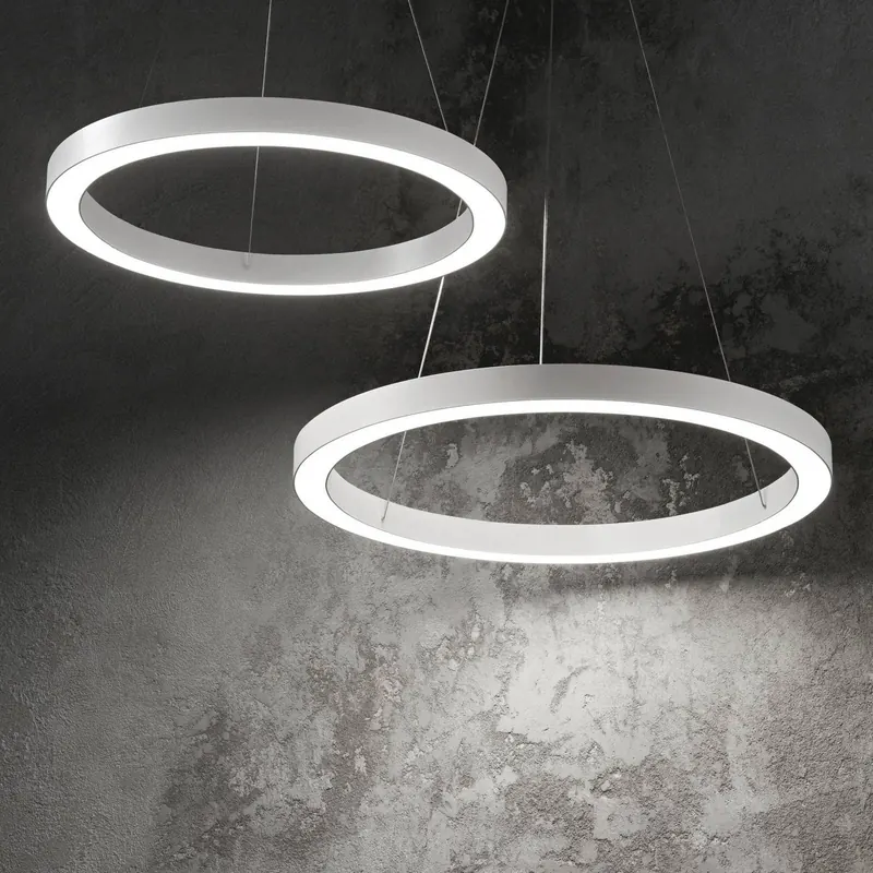 Żyrandol LED Ideal Lux Oracle, Ø 60 cm, biały, 3000 K