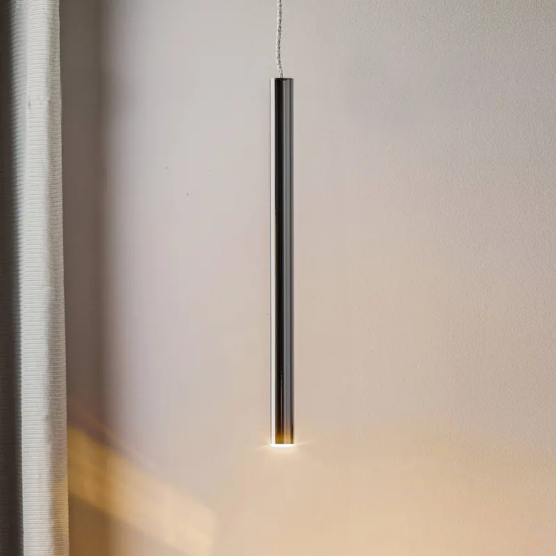 Lampa wisząca LED Varas, 1-punktowa, chrom